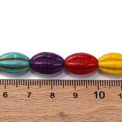 Синтетических нитей бирюзовые бусы G-C147-10