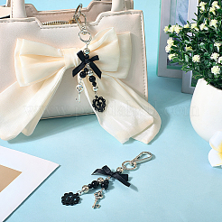 2 шт. бабочка с черепом и сердечком из сплава подвеска украшения HJEW-BBC0001-23