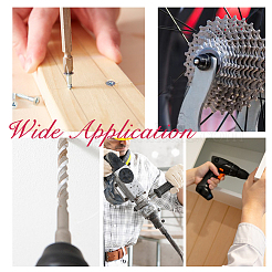 4 шт. 4-цветный пластиковый и углеродистый стальной соединительный вал для электродрели FIND-DC0005-42