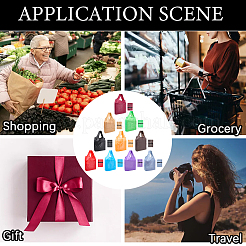 10 шт. 10-х цветные многоразовые сумки-шопперы из полиэстера для супермаркетов ABAG-CN0001-51