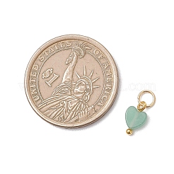 Натуральные подвески в форме сердца из смешанных драгоценных камней&nbsp;PALLOY-JF04905-01