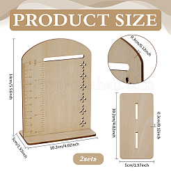 2 комплект деревянных арочных стендов для сережек с весами&nbsp;EDIS-FG0001-68