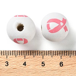 Набивные деревянные европейские бусины WOOD-Z002-05