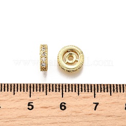 Латунные микро проложить кубического циркония бусы KK-C106-24B-02