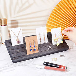 Деревянные выставочные витрины серьги&nbsp;EDIS-WH0021-36A