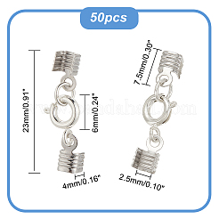 50 шт. латунные пружинные кольцевые застежки FIND-AR0003-45
