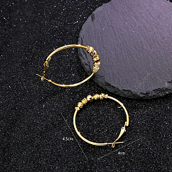 Модные серьги-кольца из нержавеющей стали 201 SR8291