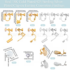 Латунные клипсы серьги выводы&nbsp;KK-BBC0021-52