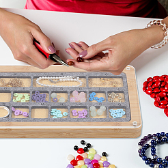 Бамбуковые витрины для ювелирных изделий&nbsp;DIY-BC0014-25A