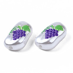 3d печатные бусины из абс-пластика с имитацией жемчуга KY-S163-436