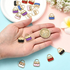 6шт 6 цвета сплава эмаль подвески&nbsp;ENAM-YW0008-15