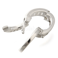 925 серебряная застежка-замочек «Твистер» с микропаве и кубическим цирконием. STER-U006-10P