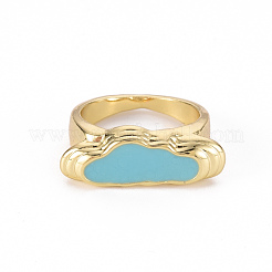 Широкополосные кольца из сплава эмали RJEW-N034-003-RS