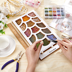 Доска для дизайна из деревянных бусин TOOL-WH0052-07