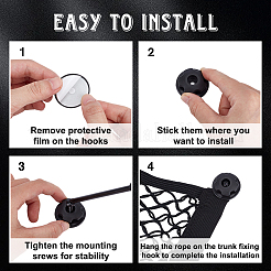 6 шт. 2 стиля сетчатая сумка из высокоэластичной ткани для спинки сиденья&nbsp;FIND-DR0002-07