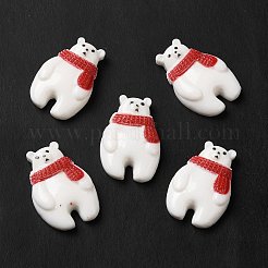 Кабошоны из непрозрачной рождественской смолы RESI-K019-22