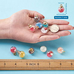 Подвески из прозрачного стекла GLAA-KS0001-02