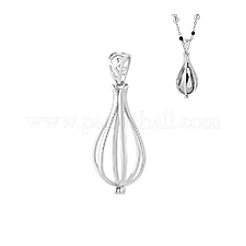 1 шт. 925 подвески из стерлингового серебра с бусинами STER-PH0004-19P