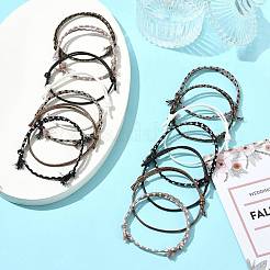 14шт. набор браслетов из хлопкового шнура 7 цветов для мужчин и женщин&nbsp;BJEW-FS00025-04