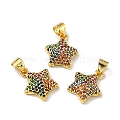 Латунные микро проложить кубического циркония подвески&nbsp;KK-A163-02G-E