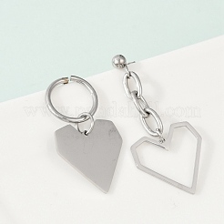 Серьги-гвоздики из нержавеющей стали 304 EJEW-Z089-14P