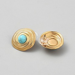 Серьги-гвоздики из нержавеющей стали 304 в форме спирали&nbsp;EJEW-WH0020-34