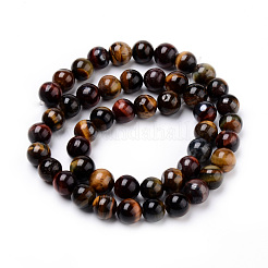 Природных тигровый глаз бисер нитей&nbsp;G-Q462-59-6mm