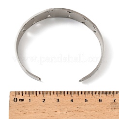 Браслеты-манжеты из нержавеющей стали Religion 201 для женщин&nbsp;LS-BJEW-F507-02P