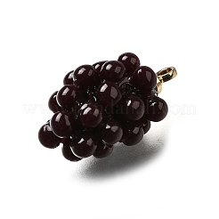 Подвески из акрила из виноградной латуни OACR-R006-05G-04