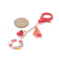 Ручной работы ткацкий станок узор бисер кулон украшения&nbsp;HJEW-MZ00008