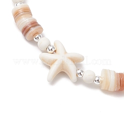 2шт регулируемые плетеные браслеты из синтетических бусин бирюзового цвета для женщин&nbsp;BJEW-JB11805