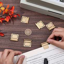 Латунные закладки зажим для страницы&nbsp;AJEW-WH20115-09G