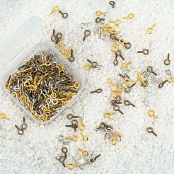 300 шт. 3 вида цветов железный винт с ушком IFIN-FS0001-08