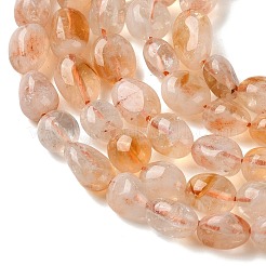 Нити из нагретых натуральных цитриновых бусин&nbsp;G-C268-A06-8x10mm