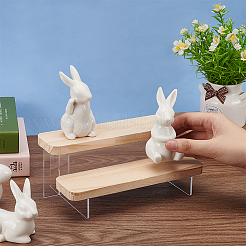 2-уровневые прозрачные акриловые минифигурки с подставкой для дисплея&nbsp;DIY-WH0410-33B