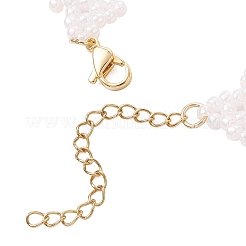 Браслеты из стеклянных бусин с бантами для женщин&nbsp;BJEW-MZ00207-03