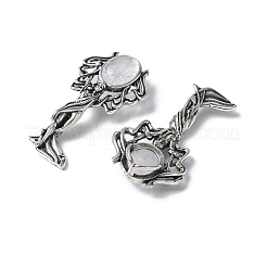 Подвески из натурального кварца и латуни ангел&nbsp;KK-D361-02AS-18