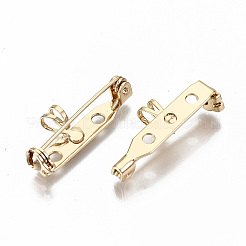 Фурнитура латунная для броши X-KK-S356-116G-NF
