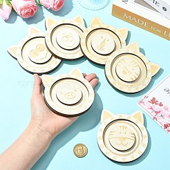 6 шт. 6 вида деревянных подносов для демонстрации браслетов с изображением животных ST-CJ0022-03