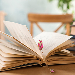 3 шт. 3 стиля эмалевых закладок в виде цветка пиона AJEW-FH0004-51