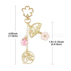 Подвесные брелки из сплава эмали&nbsp;HJEW-FS00052-03