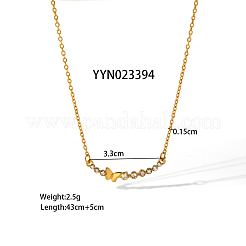 Женский комплект из серег и кулона-бабочки в форме луны из нержавеющей стали 304 JP4226