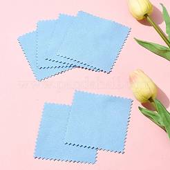 15 шт. квадратная салфетка для полировки серебра из искусственной замши&nbsp;AJEW-FS0001-46