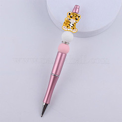 14 шт. 7-х цветные бусины из пищевого экологически чистого силикона с тигровым принтом SIL-GO0001-03