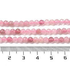 Натуральный мадагаскар розовый кварц бисер пряди G-B088-C09-04