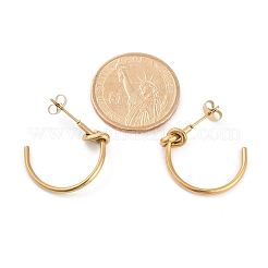 Серьги-гвоздики с вакуумным покрытием из нержавеющей стали 304 для женщин&nbsp;EJEW-R002-02G