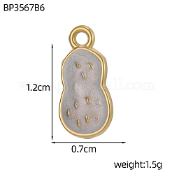 Подвески из нержавеющей стали 304 с эмалью&nbsp;STAS-OY011-01G