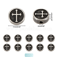 10 шт. бусины из нержавеющей стали марки 304 STAS-UN0047-96