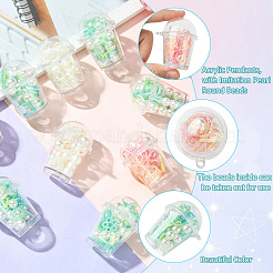 10 шт. подвески из непрозрачного акрила в виде чашки с молоком&nbsp;OACR-CJ0002-31