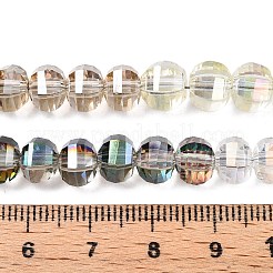 Рондель прозрачные стеклянные бусины нитки GLAA-T023-33B